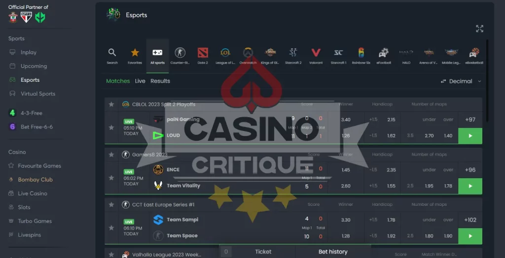 Sportsbet.io esports