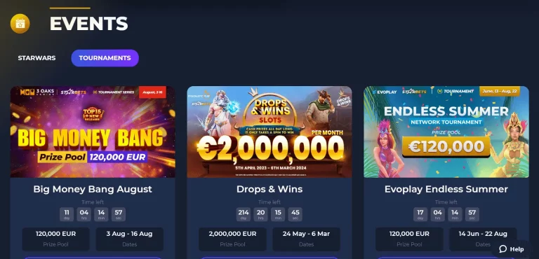 Starbets bonus and events skin-3