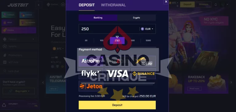 Justbit buy crypto