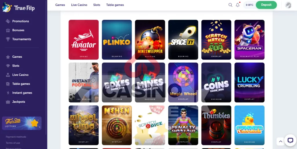 TrueFlip Instant Games