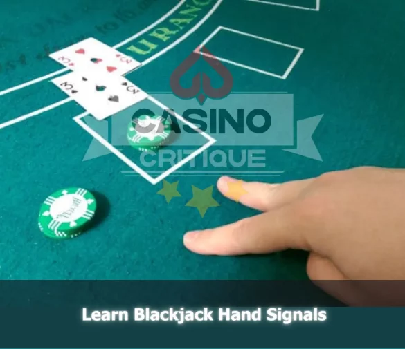 Understanding Blackjack Hand Signals