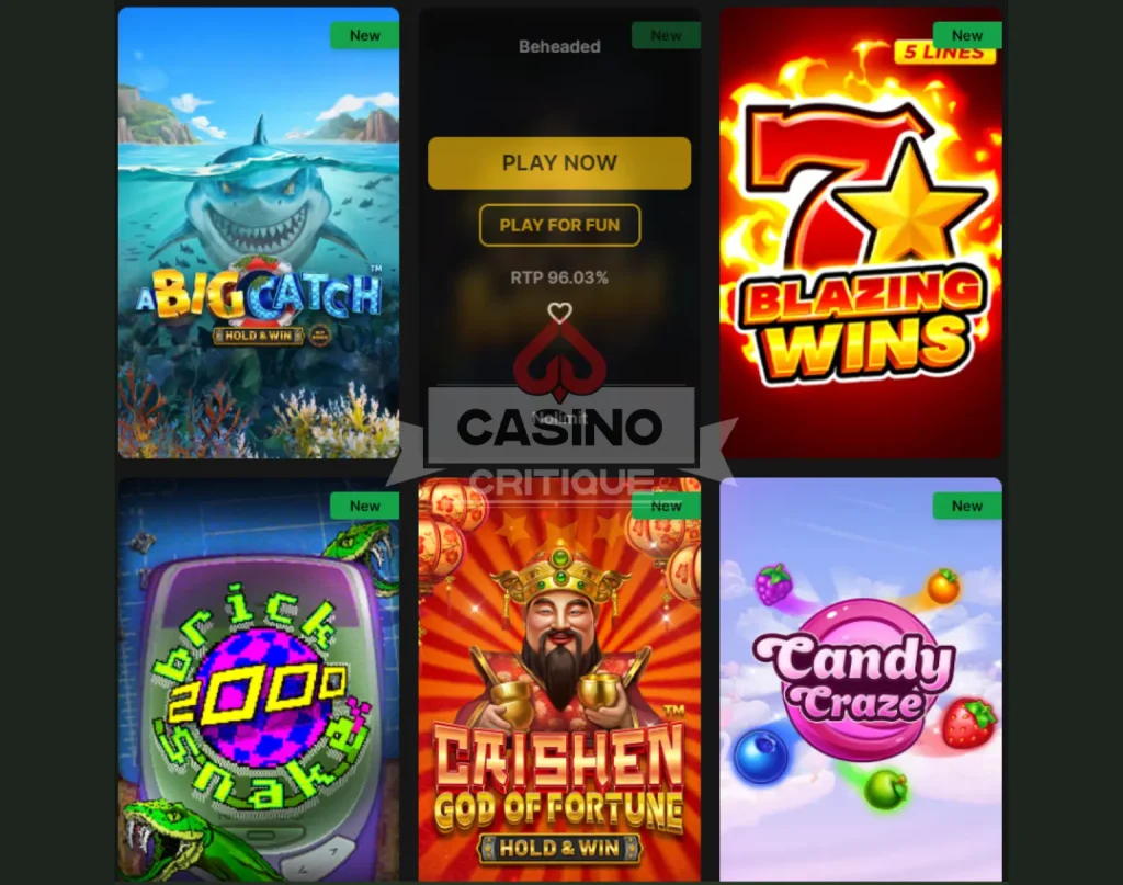 horus casino games slots 2