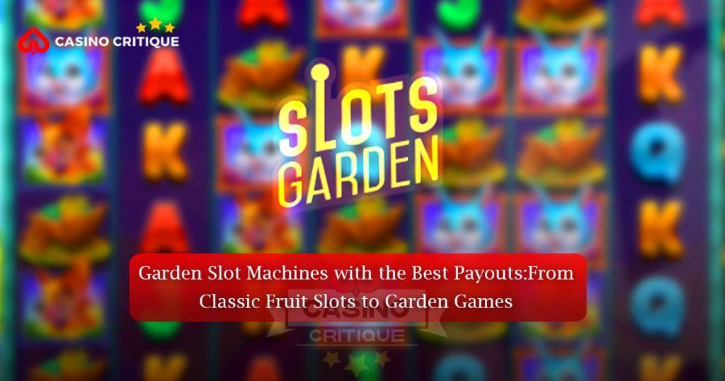 Garden Slot Machines Cover