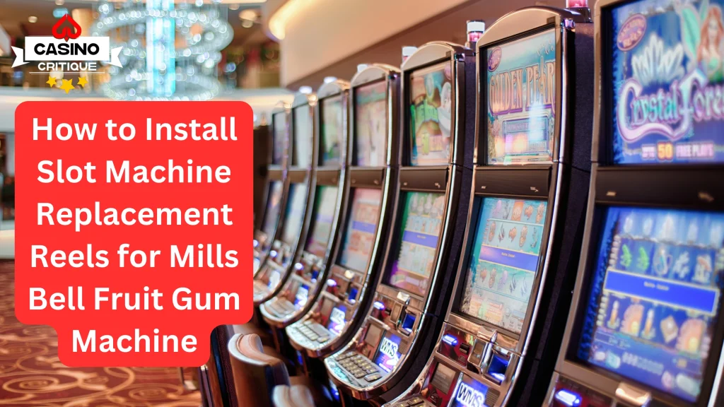 How to Install Slot Machine Replacement Reels for Mills Bell Fruit Gum Machine 2024 Edition