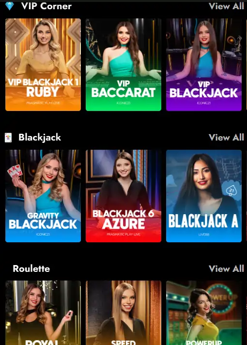 Telbet casino Mobile view Screenshot 2