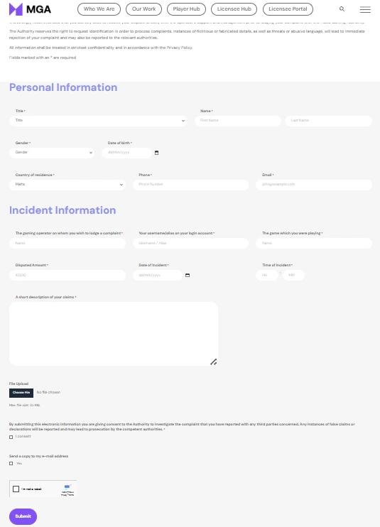 Malta Gaming- How to lodge a complaint